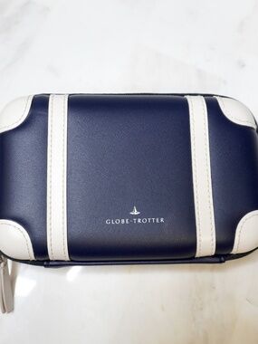 ANA Business Class Amenity Kit “Globe Trotter” Mini Suitcase Navy & White Rare